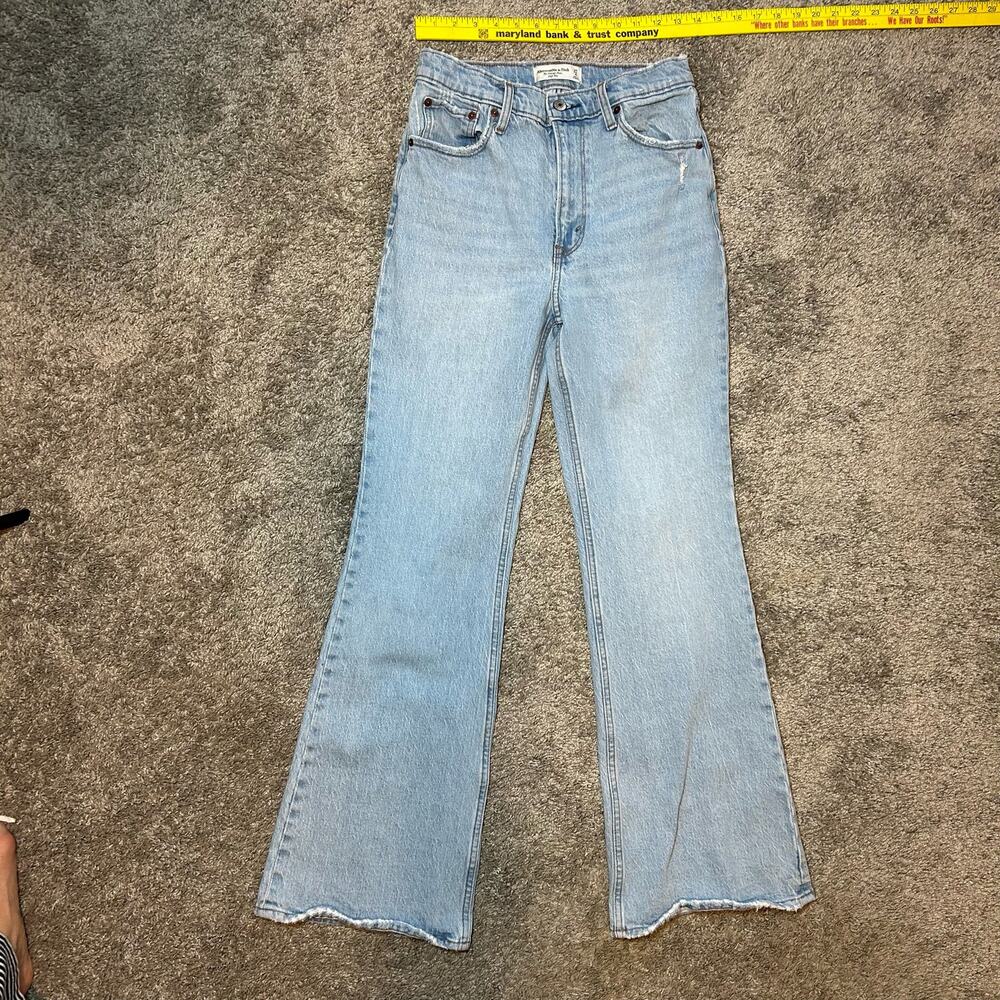 Abercrombie Size 27/4 Vintage Flare High Rise Jeans Pants Casual Boho